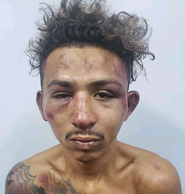 Suspeito de assaltar mercadinho e atirar no proprietário é espancado por populares em Manaus 