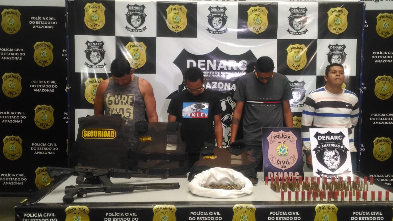 Grupo é preso com armas e munições na rodovia estadual AM-070 
