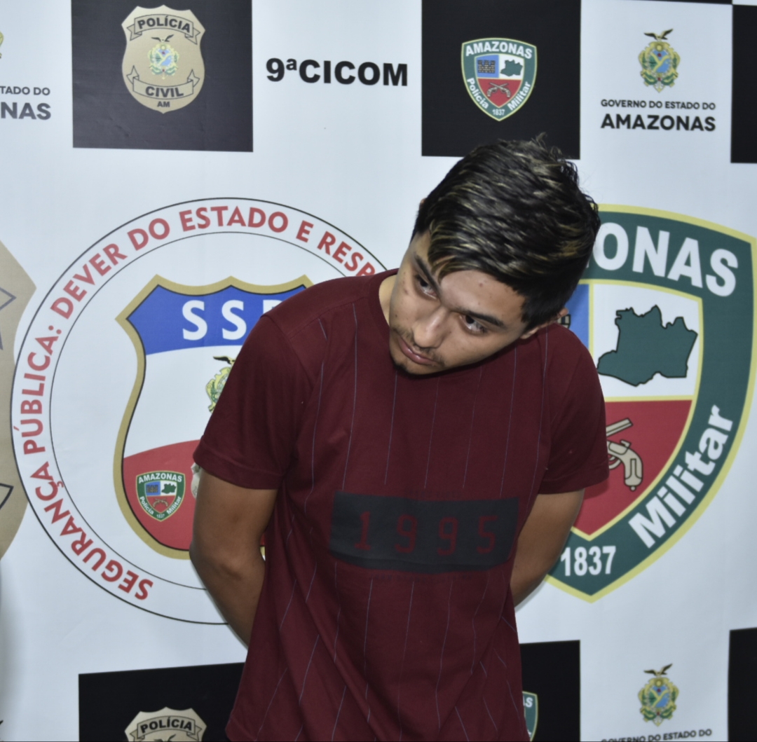  Polícia prende jovem suspeito de roubar clientes de lanchonete em Manaus