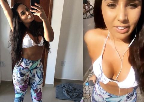 Solteira, Perlla exibe abundância na praia: 'os novinhos piram na mamãe aqui'