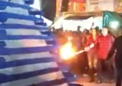 Prefeito e esposa são atingidos por explosão ao acender fogueira durante evento 