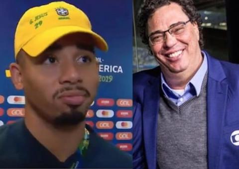 Gabriel Jesus desmente Casagrande e expõe climão ao vivo