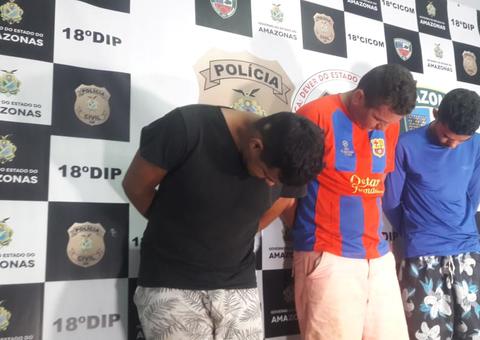 Trio é preso suspeito de aplicar golpe com venda de tijolos pela internet em Manaus 