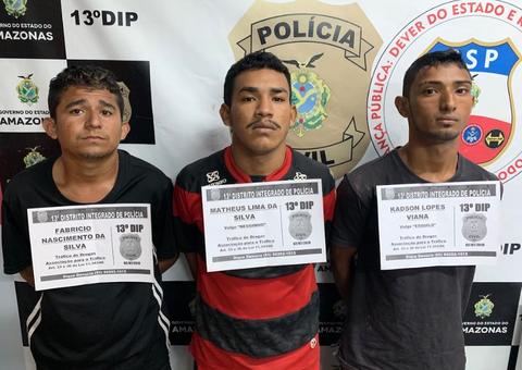 Trio é preso com drogas em bairro de Manaus