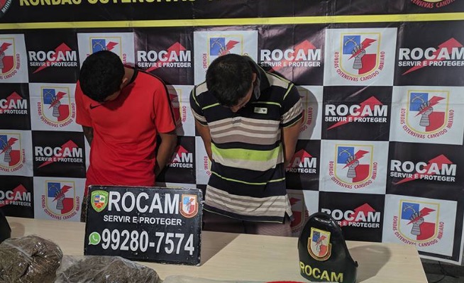 'Com a mão na massa', detento e 'amigo' são presos em laboratório de drogas em Manaus