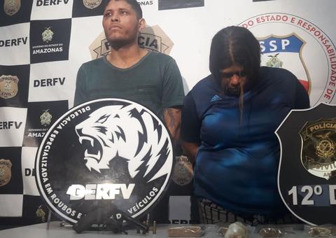 Em Manaus, dupla é presa suspeita de roubar casa de empresário e quebrar dentes de vítimas 