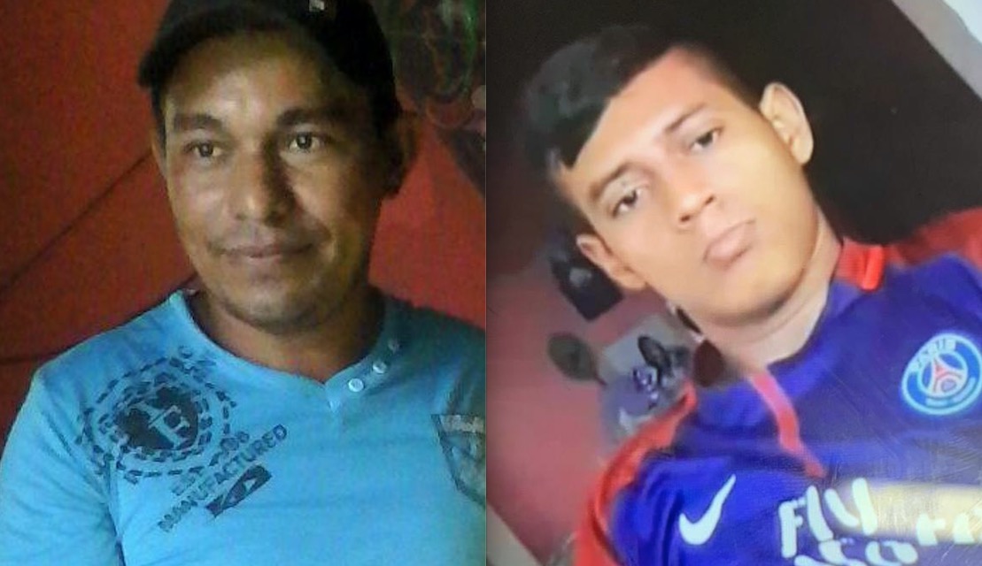 Polícia divulga foto de dupla suspeita de matar casal de namorados a terçadadas em Manaus 