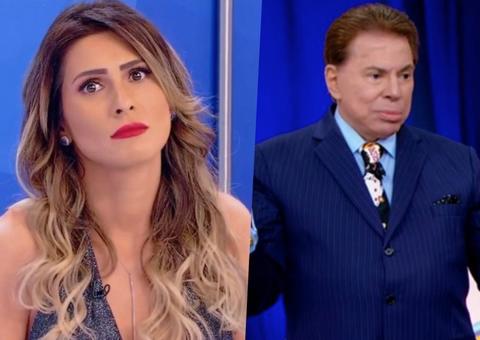Em clima descontraído, Silvio Santos expulsa Lívia Andrade do palco e a chama de 'maconheira'