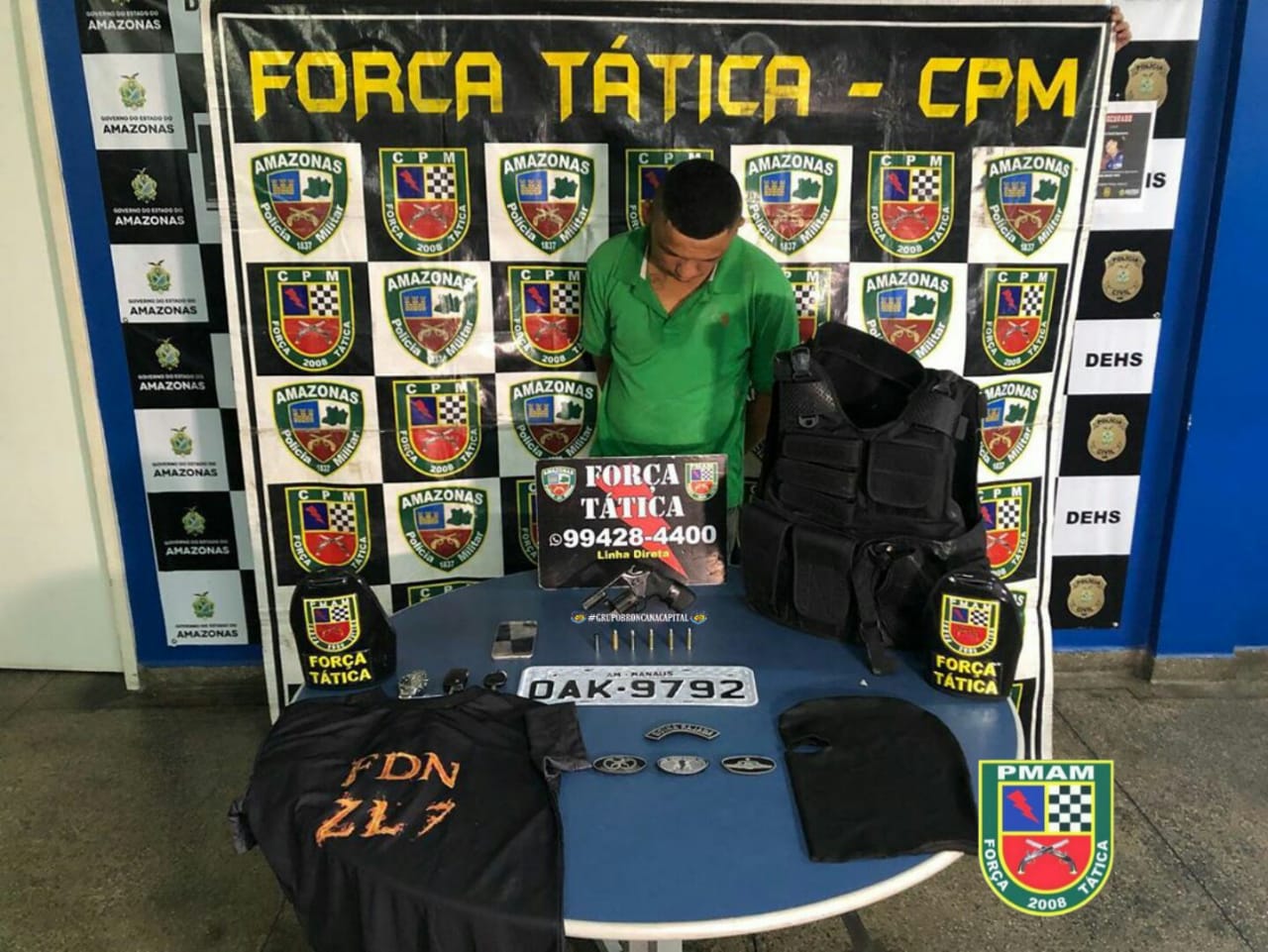 Preso suspeito de participar de tiroteio que deixou 3 mortos e 5 feridos em Manaus