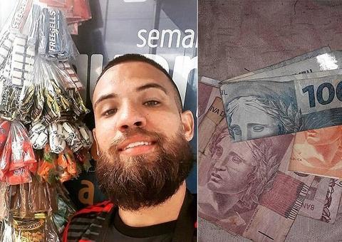 Ambulante procura mulher que pagou doces de R$ 2 com nota de R$ 100 