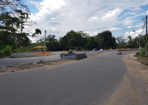 Em Manaus, obras no Anel Viário Sul alteram trânsito na Estrada do Tarumã