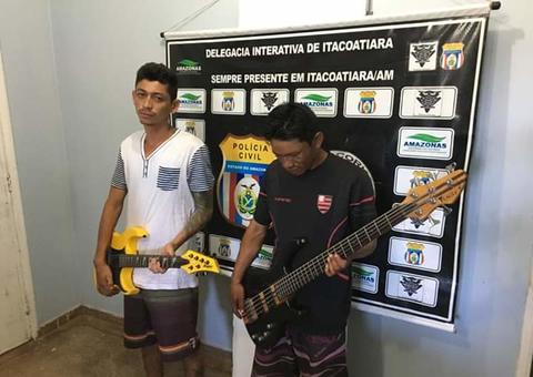 No Amazonas, dupla é presa suspeita de invadir igreja e roubar instrumentos musicais