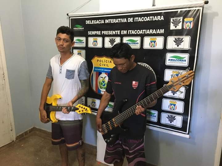 No Amazonas, dupla é presa suspeita de invadir igreja e roubar instrumentos musicais