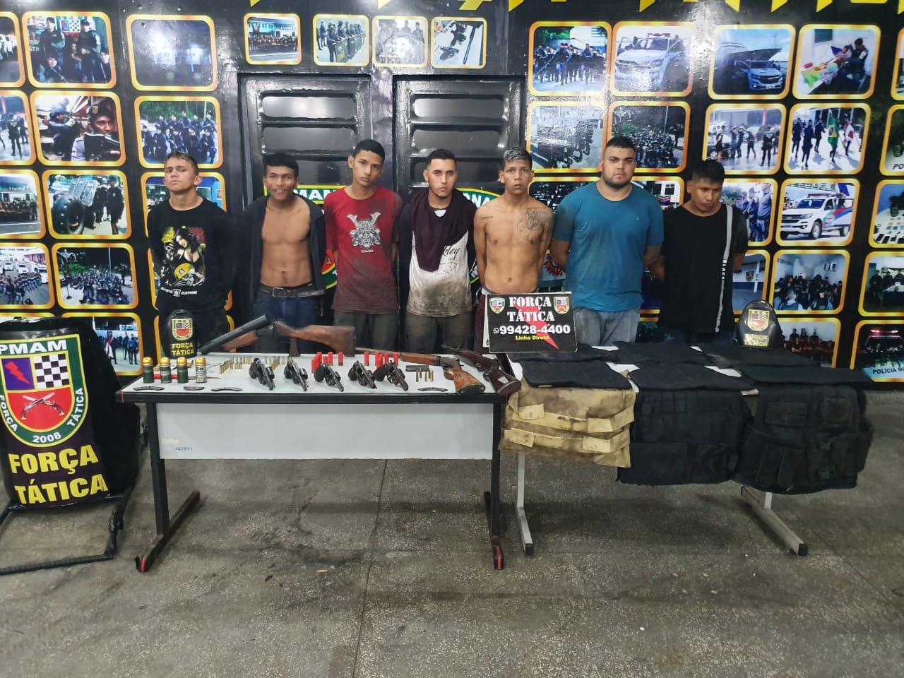 Após tiroteios, sete pessoas são presas durante operação em Manaus