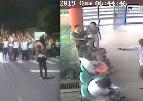 Vídeo: Estudantes protestam contra assaltos constantes ao saírem de escola em Manaus