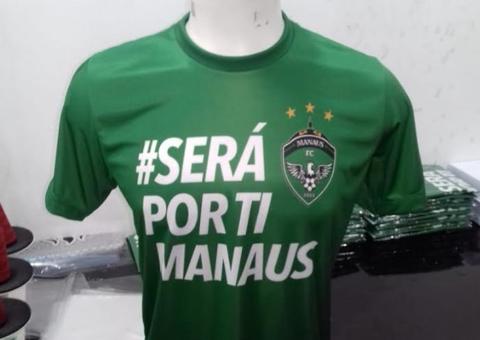 Em dificuldades para pagar jogadores, Manaus FC vende camisas com preços promocionais 