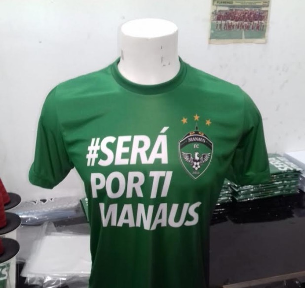 Em dificuldades para pagar jogadores, Manaus FC vende camisas com preços promocionais 