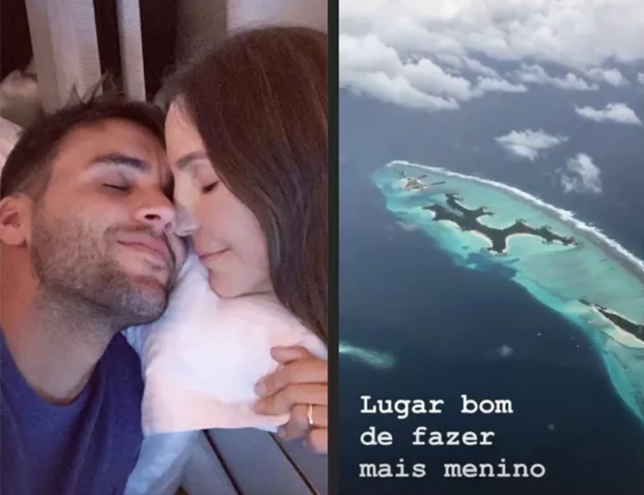 Ivete Sangalo mostra chamego com marido: ‘lugar bom pra fazer mais menino’