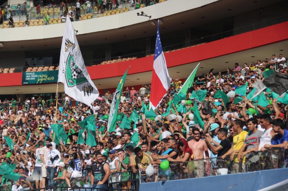 Público presente em vitória do Manaus na Arena da Amazônia foi superior à Copa do Mundo