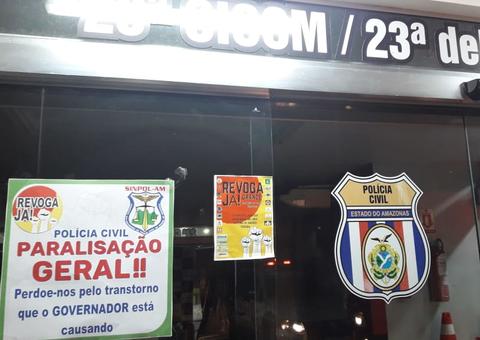 Policiais já começam a aderir paralisação nesta quarta-feira em Manaus 