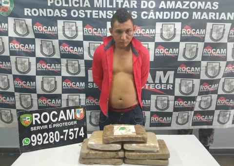 Homem é preso com sete tabletes de maconha em embarcação no Porto de Manaus