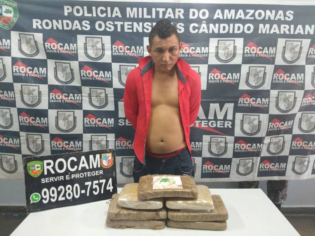 Homem é preso com sete tabletes de maconha em embarcação no Porto de Manaus