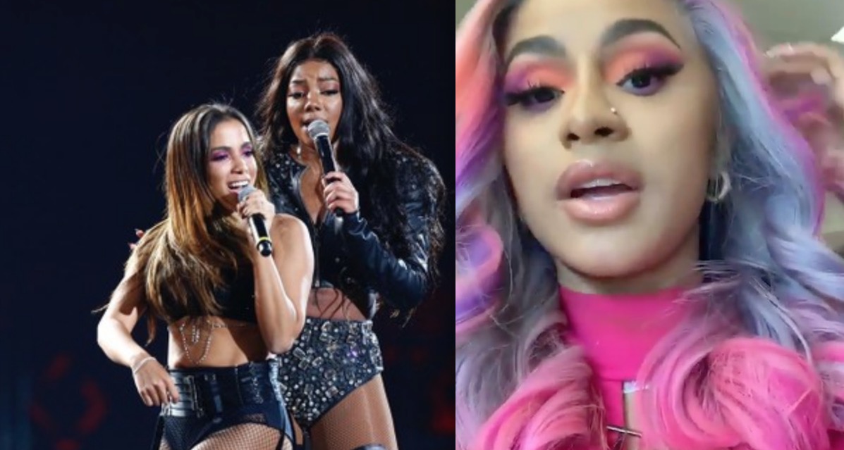 Cardi B grava vídeo ao som de Anitta e Ludmilla e empolga brasileiras