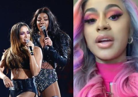Cardi B grava vídeo ao som de Anitta e Ludmilla e empolga brasileiras