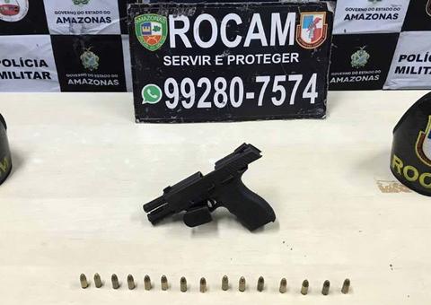 Homem é preso com pistola 9 mm dentro do Almirante Hall em Manaus