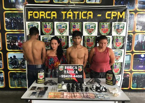 Grupo é preso suspeito de usar quarto de hotel para vender drogas em Manaus