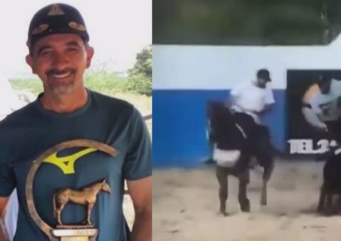VÍDEO: Na Paraíba, Empresário morre ao lado do filho após cair de cavalo