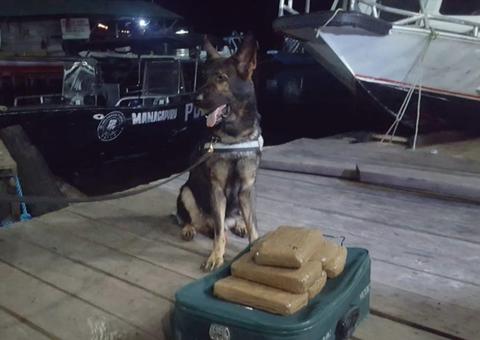 Seis quilos de maconha são apreendidos em barco no Amazonas