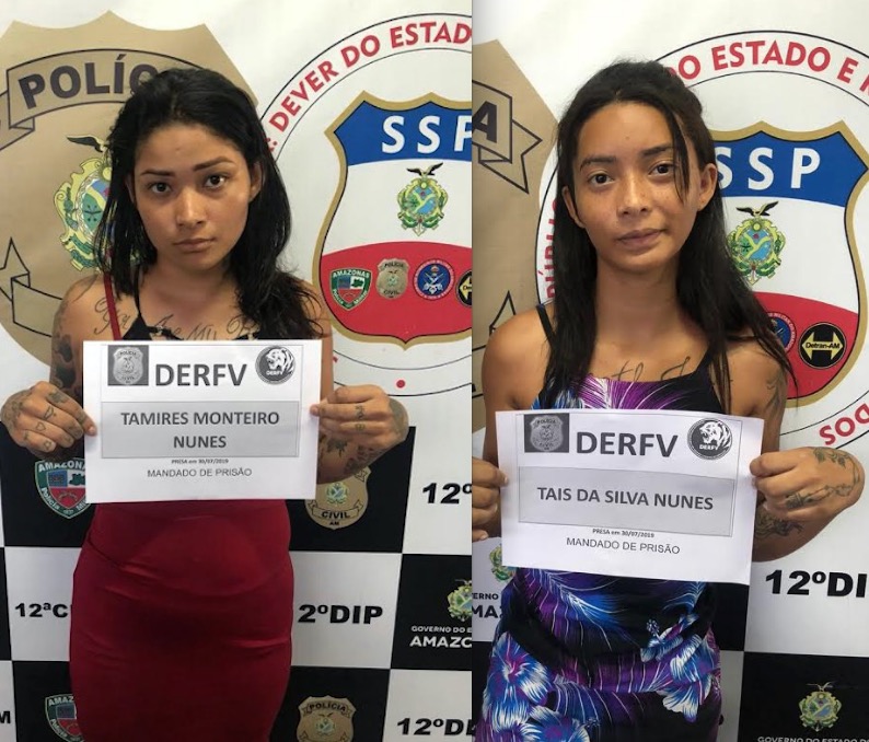 Irmãs suspeitas de roubar motoristas de app são presas em Manaus