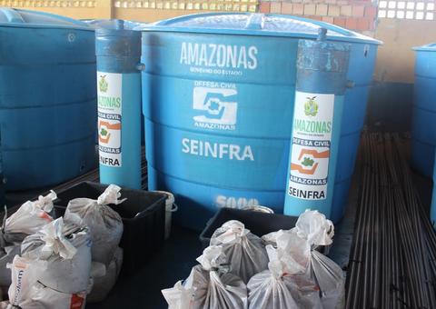 Município recebe ajuda humanitária e purificadores de água da Defesa Civil do Amazonas