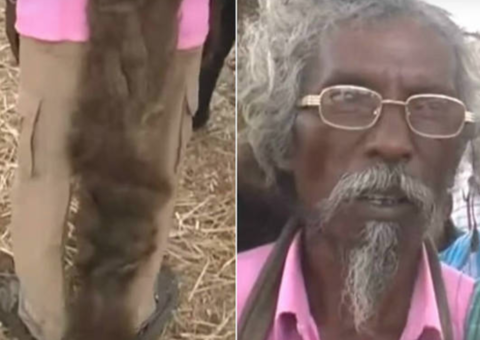  Homem não lava o cabelo há 40 anos e diz que foi um pedido de Deus 