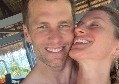 Gisele Bündchen homenageia Tom Brady e ele responde em português