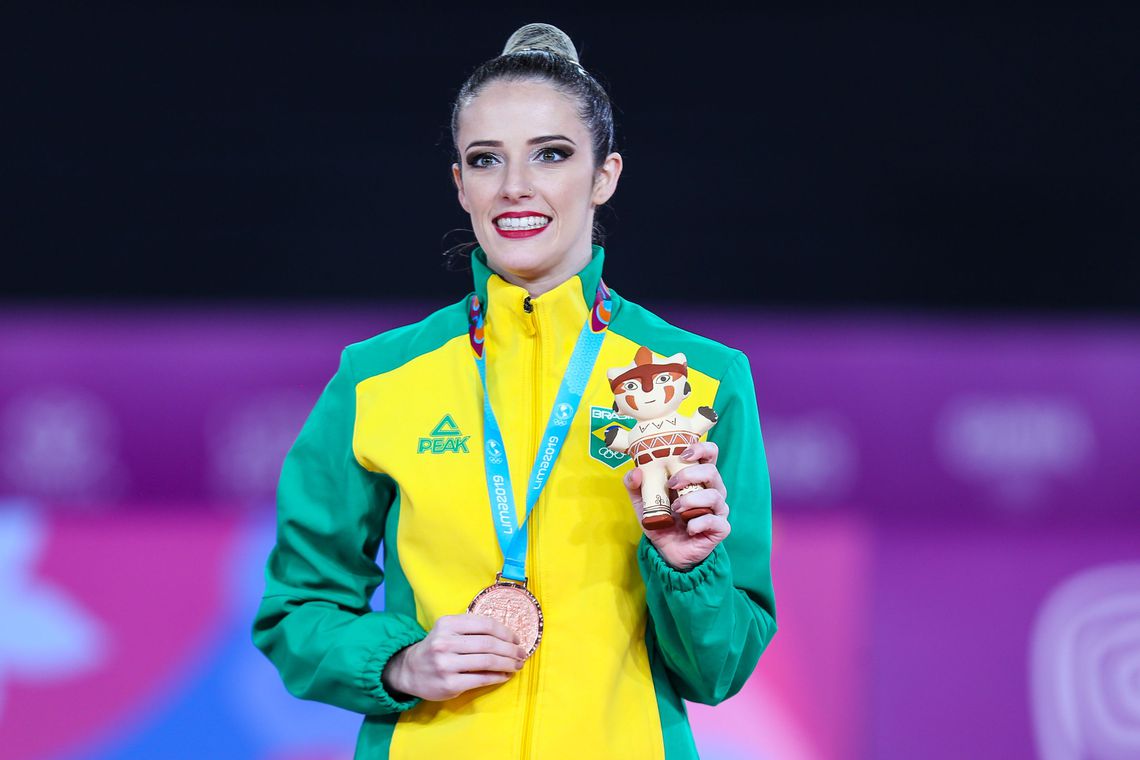 Ginasta Natália Gaudio conquista o bronze no Pan-Americano