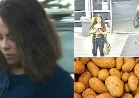  Mulher é flagrada urinando em batatas dentro de supermercado