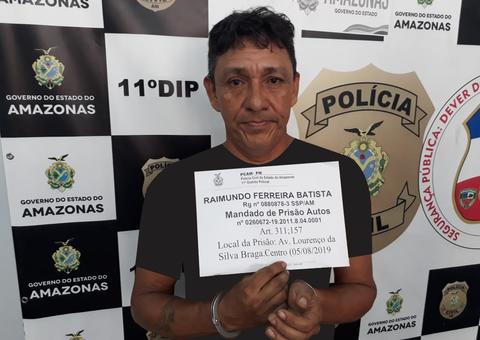 Foragido da Justiça que roubou Kombi da Prefeitura é preso em Manaus 
