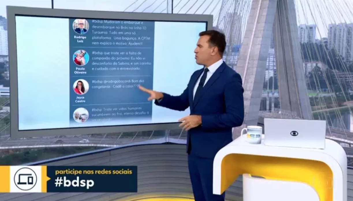  Rodrigo Bocardi lê ao vivo mensagem constrangedora sobre colega na Globo