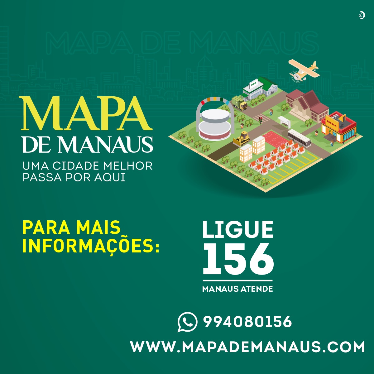 Mapa de Manaus: uma cidade melhor passa por aqui