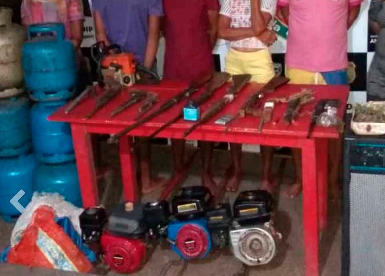 No Amazonas, quatro pessoas são presas suspeitas de realizar roubos em comunidade