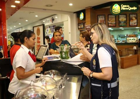 Visa Manaus inspeciona lojas de shopping e encerra semana da vigilância