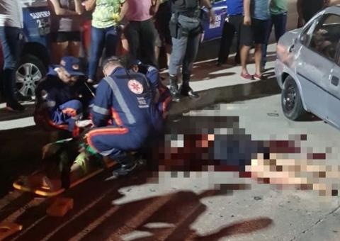 Mulher é arremessada e esmagada por carro durante capotamento em Manaus