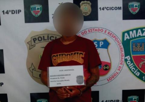 Homem condenado por porte ilegal de arma de fogo é preso em Manaus