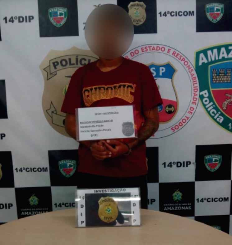 Homem condenado por porte ilegal de arma de fogo é preso em Manaus