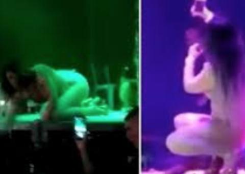 Cantora dá tapão em assediador durante show: 'não pega na minha b***** c******"