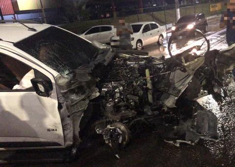 Grave acidente de trânsito deixa feridos na Torquato Tapajós, em Manaus
