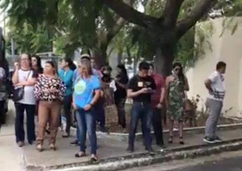 MUSP faz manifestação em frente a Secretaria de Saúde do Estado;