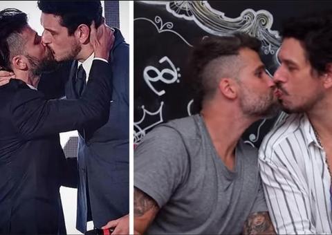 João Vicente e Gagliasso trocam beijo e fazem revelações picantes: 'fiquei excitado em cena'